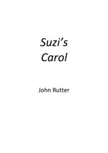 Suzi's Carol cover